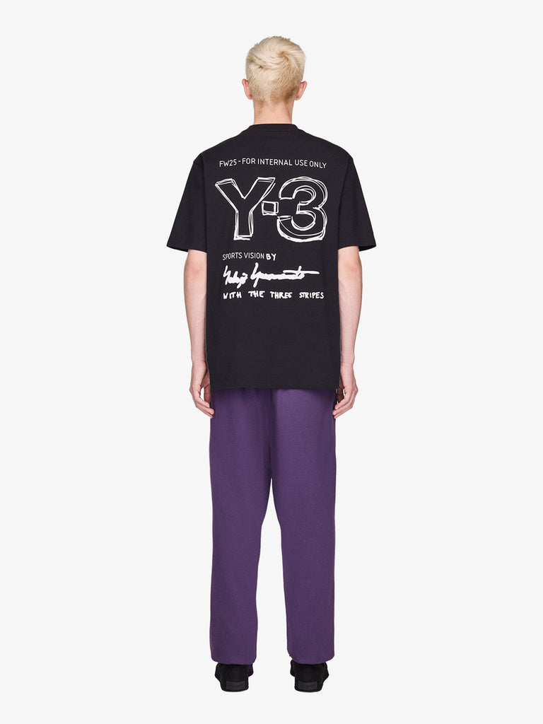 Y-3 t-shirt ss tee nero cotone