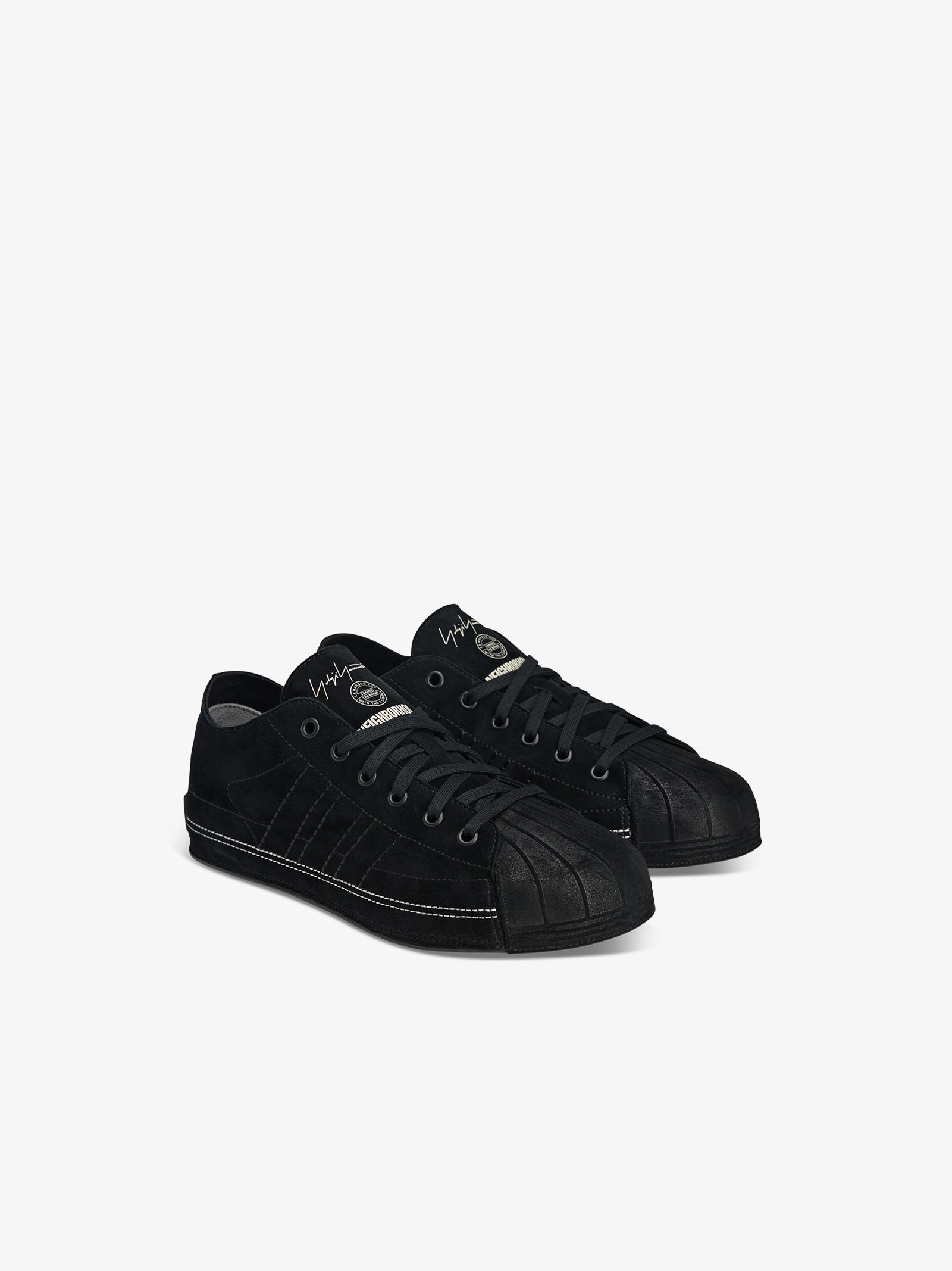 Y3 X NEIGHBORHOOD sneakers man nbhd nizzastar lo leather black