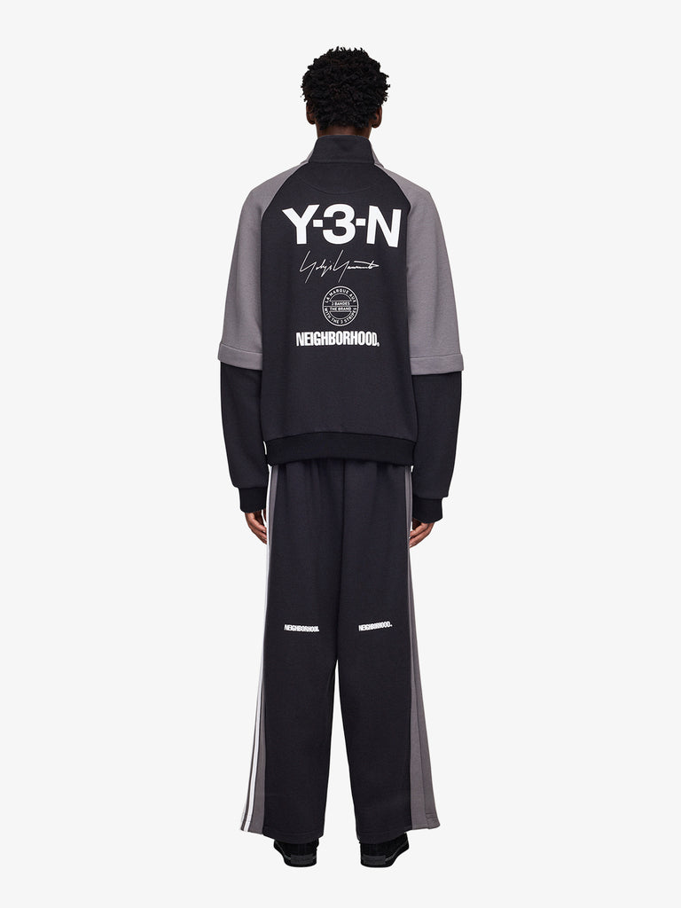 Y3 X NEIGHBORHOOD felpe girocollo nbhd track uomo nero cotone