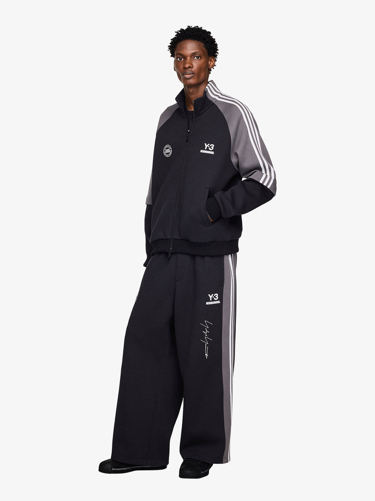 Y3 X NEIGHBORHOOD felpe girocollo nbhd track uomo nero cotone