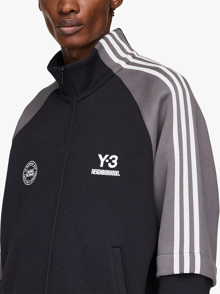 Y3 X NEIGHBORHOOD felpe girocollo nbhd track uomo nero cotone