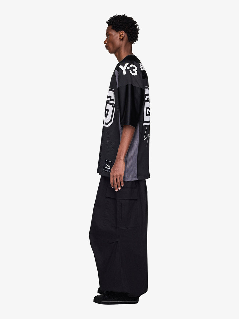 Y3 X NEIGHBORHOOD t-shirt nbhd football jersey uomo nero