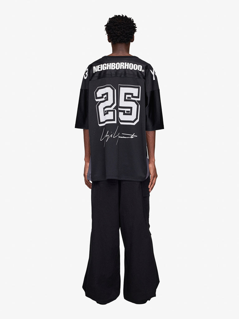 Y3 X NEIGHBORHOOD t-shirt nbhd football jersey uomo nero