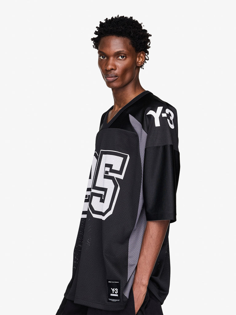 Y3 X NEIGHBORHOOD t-shirt nbhd football jersey uomo nero