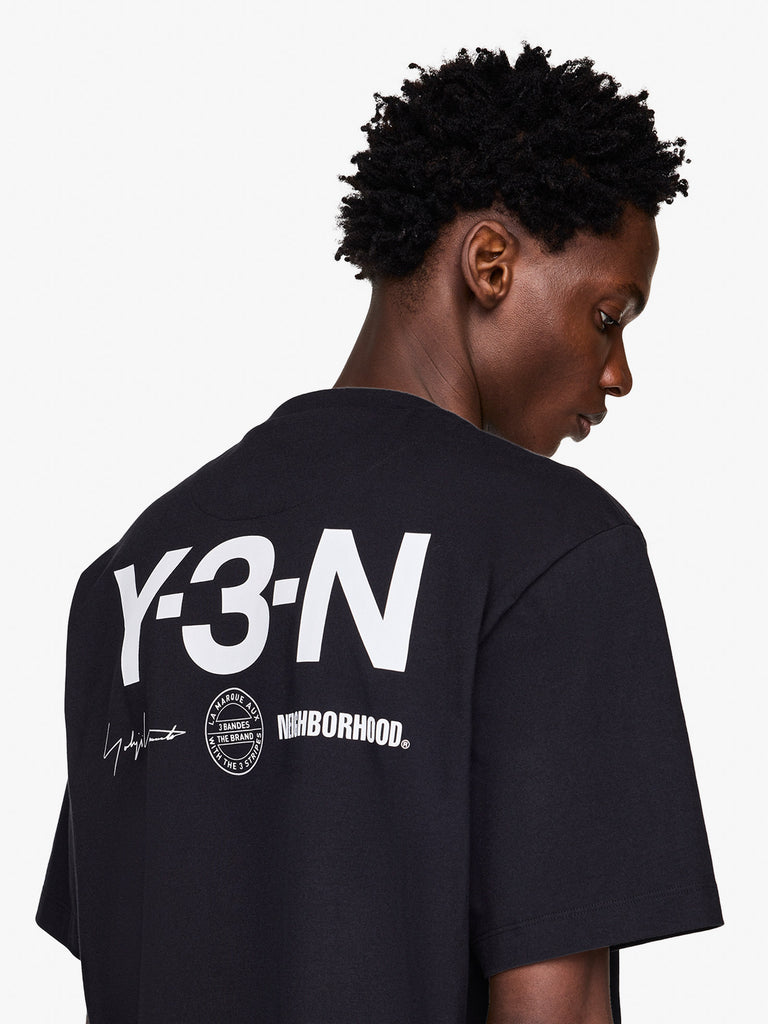Y3 X NEIGHBORHOOD t-shirt nbhd graphic uomo nero cotone