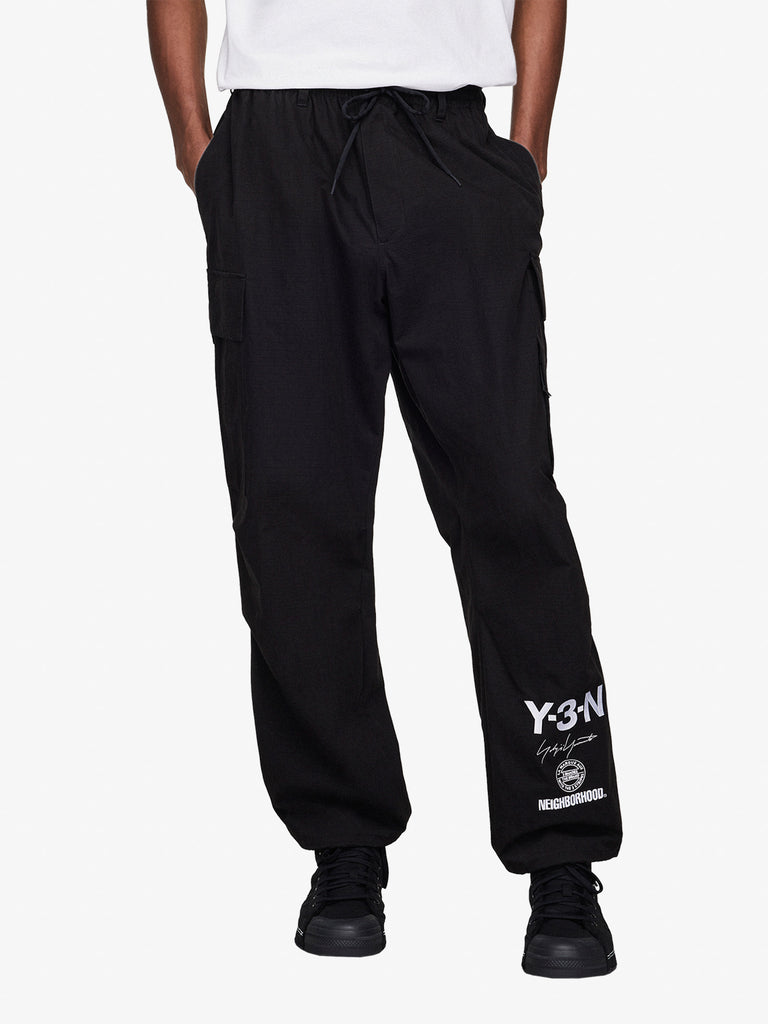 Y3 X NEIGHBORHOOD pantalone nbhd cargo uomo nero cotone