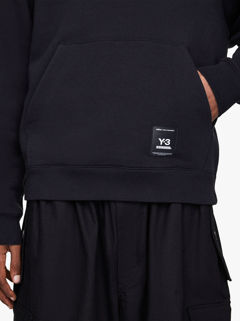 Y3 X NEIGHBORHOOD felpa con cappuccio nbhd graphic uomo nero