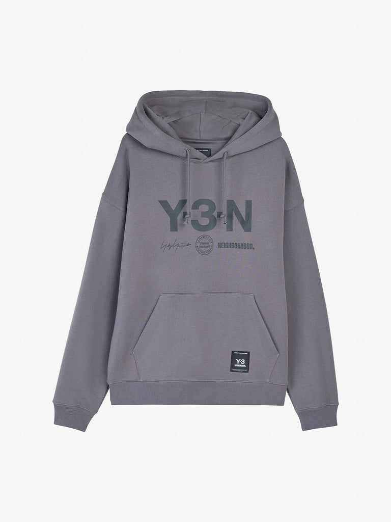 Y3 X NEIGHBORHOOD felpa con cappuccio nbhd graphic uomo grigio cotone