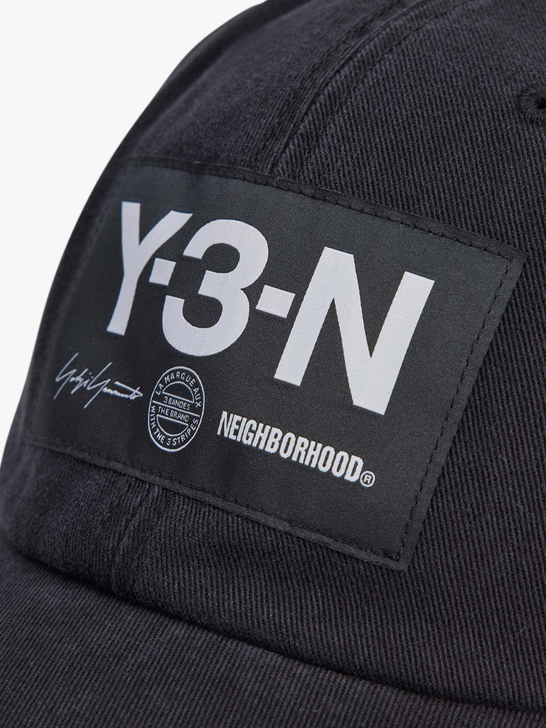 Y3 X NEIGHBORHOOD cappello uomo baseball nbhd cotone nero
