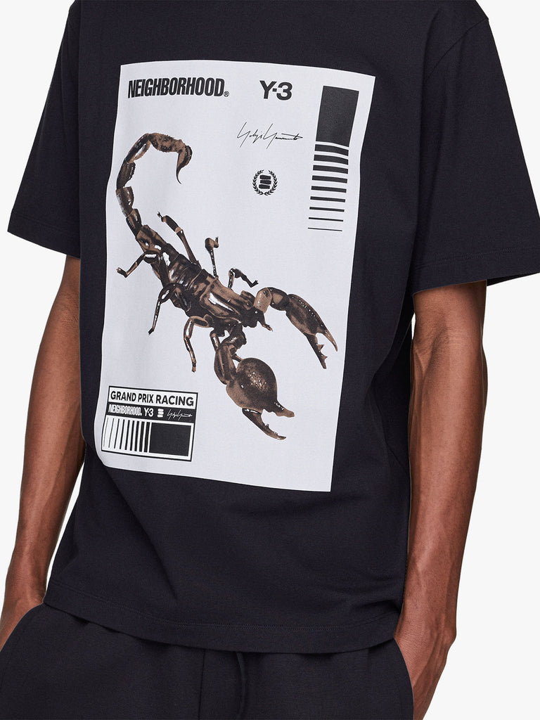 Y3 X NEIGHBORHOOD t-shirt nbhd graphic uomo nero cotone