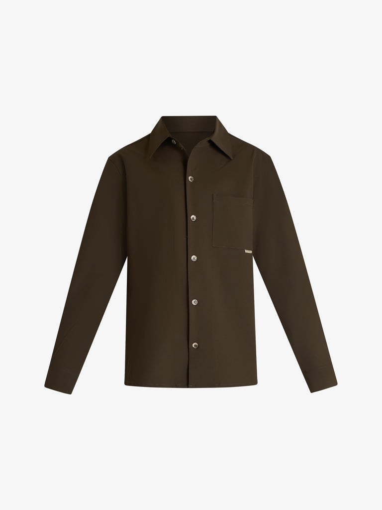 YES LONDON camicia in fresco lana xcm7211 uomo militare