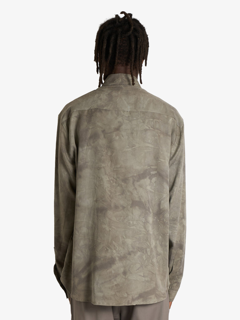 YES LONDON camicia xcm7214 con stampa uomo grigio