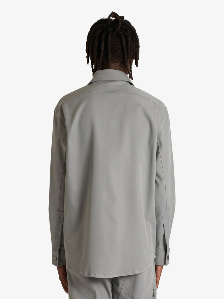 YES LONDON camicia xcm7216 con tasca applicata uomo grigio