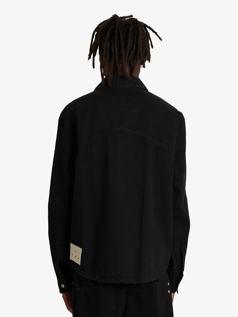 YES LONDON camicia xcm7223 uomo nero cotone