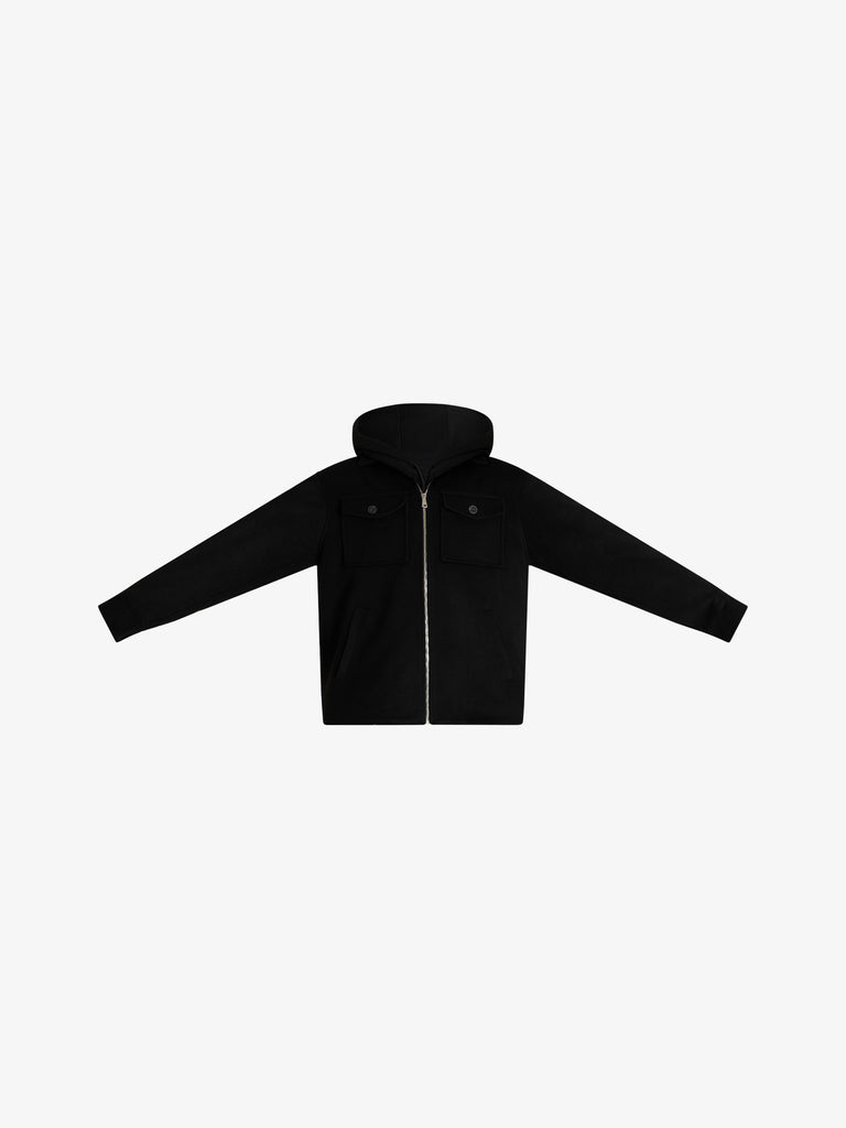 YES LONDON camicia xg5246 uomo nero lana