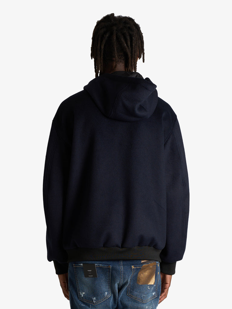 YES LONDON giubbotto xg5258 con cappuccio uomo blu