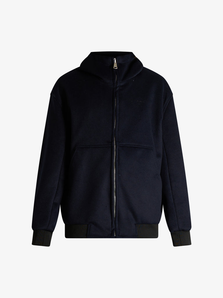 YES LONDON giubbotto xg5258 con cappuccio uomo blu