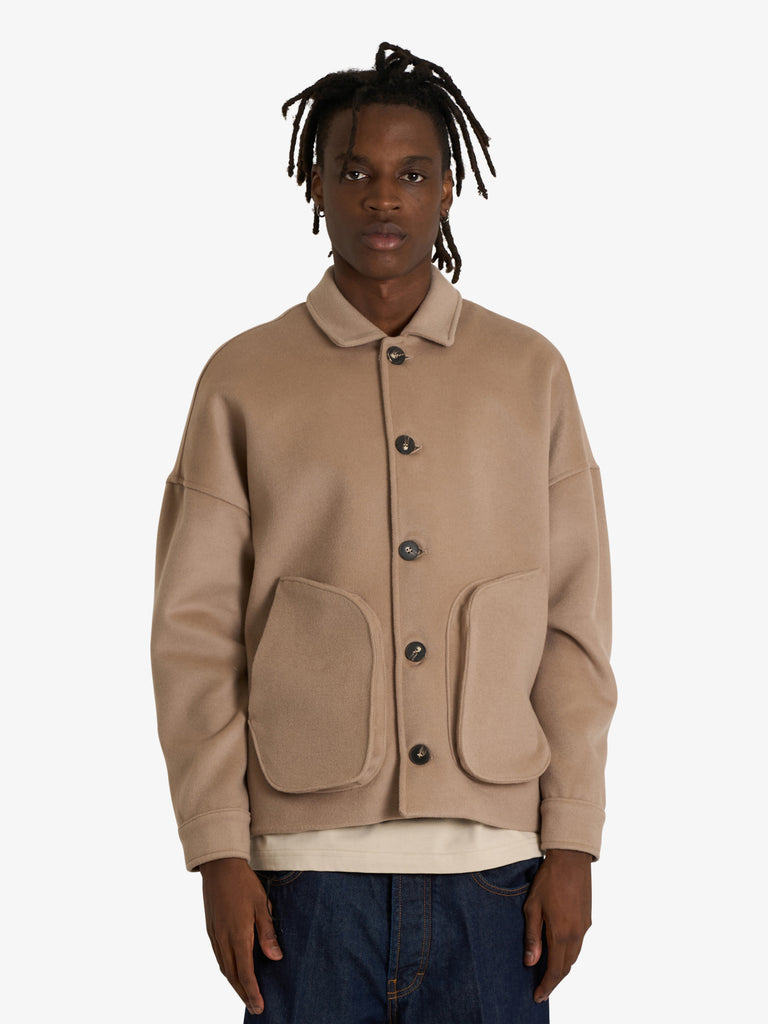 YES LONDON camicia xg5262 uomo beige lana