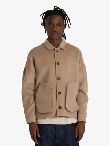 YES LONDON camicia xg5262 uomo beige lana