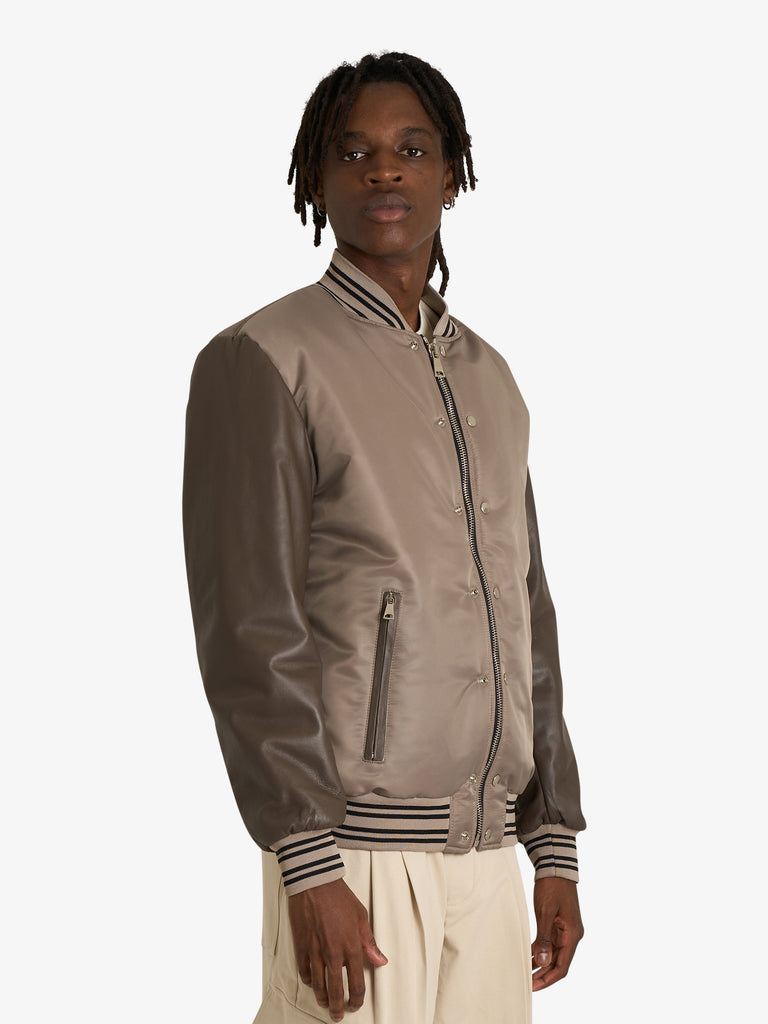 YES LONDON giubbotto xg5265 uomo bronzo nylon
