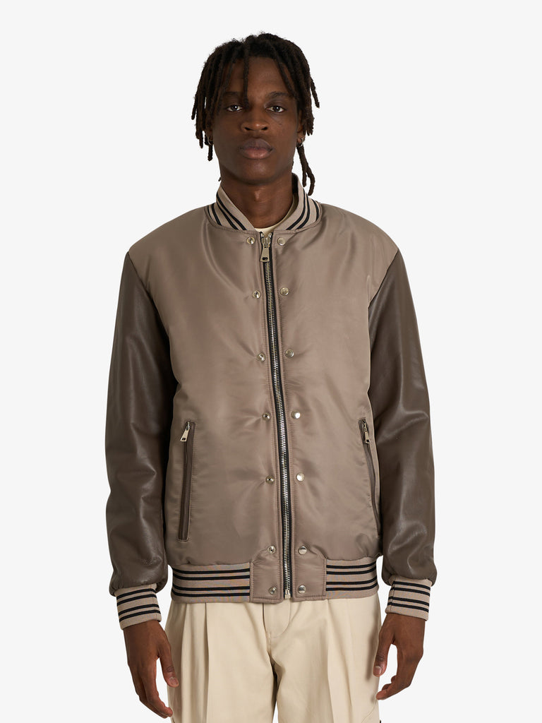 YES LONDON giubbotto xg5265 uomo bronzo nylon