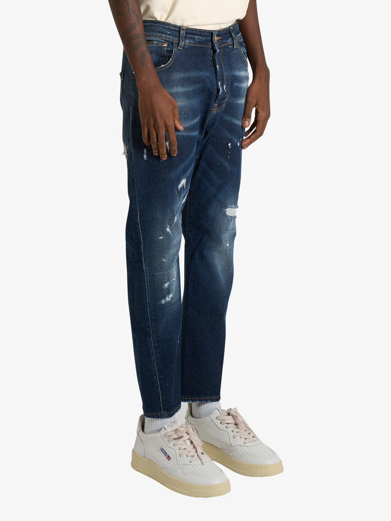 YES LONDON jeans xj3204 uomo denim cotone