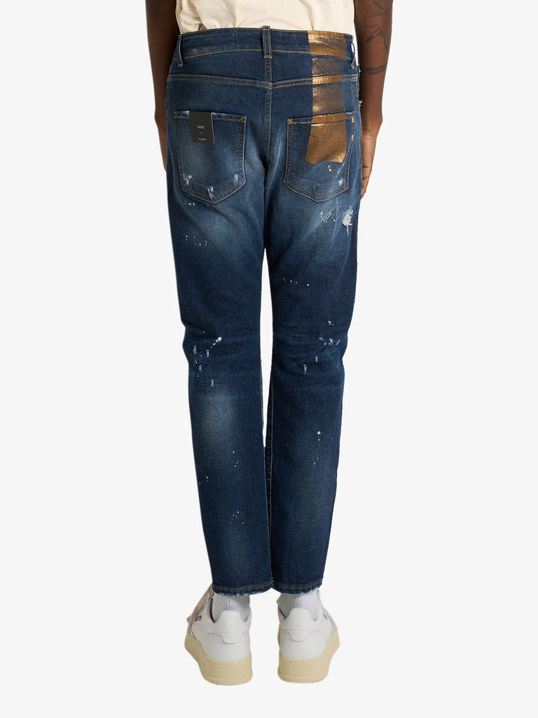 YES LONDON jeans xj3204 uomo denim cotone