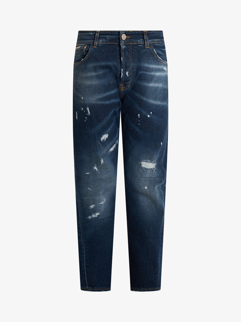 YES LONDON jeans xj3204 uomo denim cotone