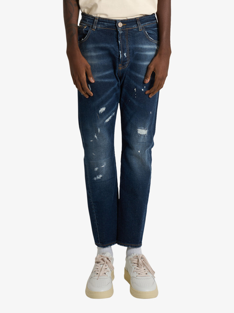 YES LONDON jeans xj3204 uomo denim cotone