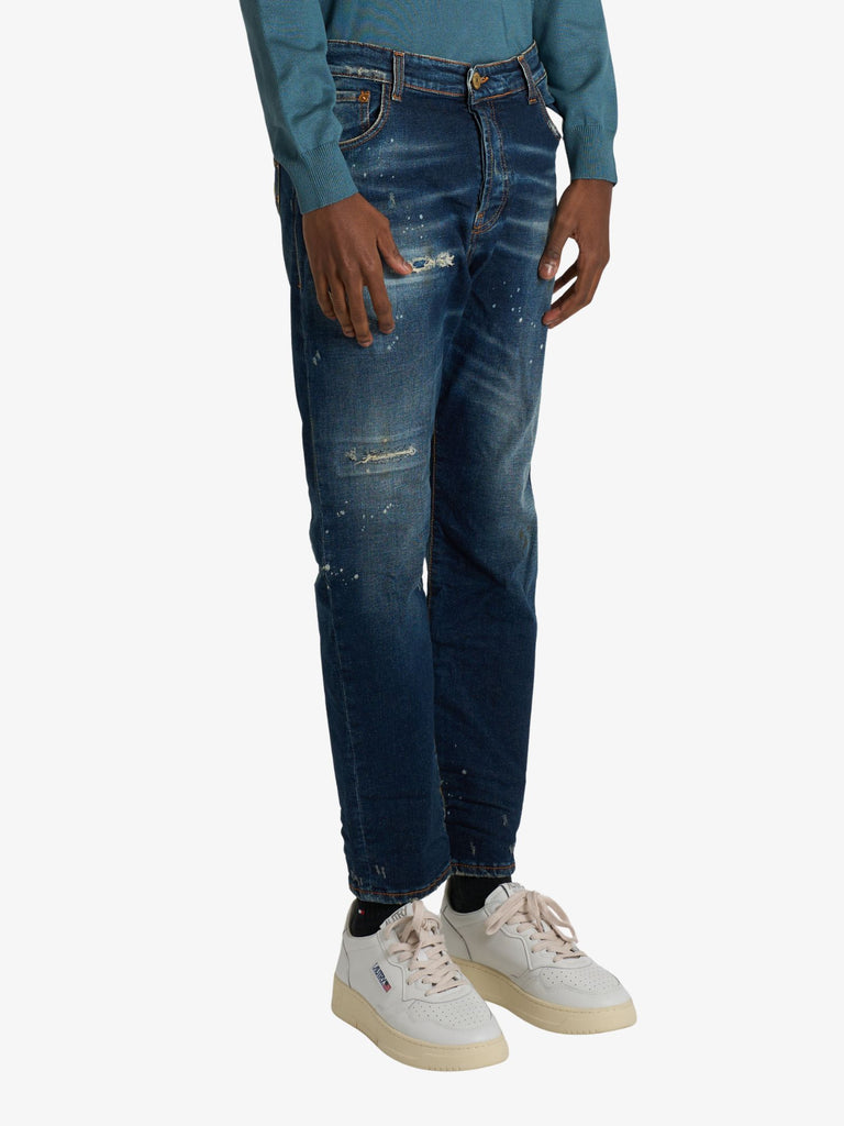 YES LONDON jeans boston xj3209 uomo denim cotone