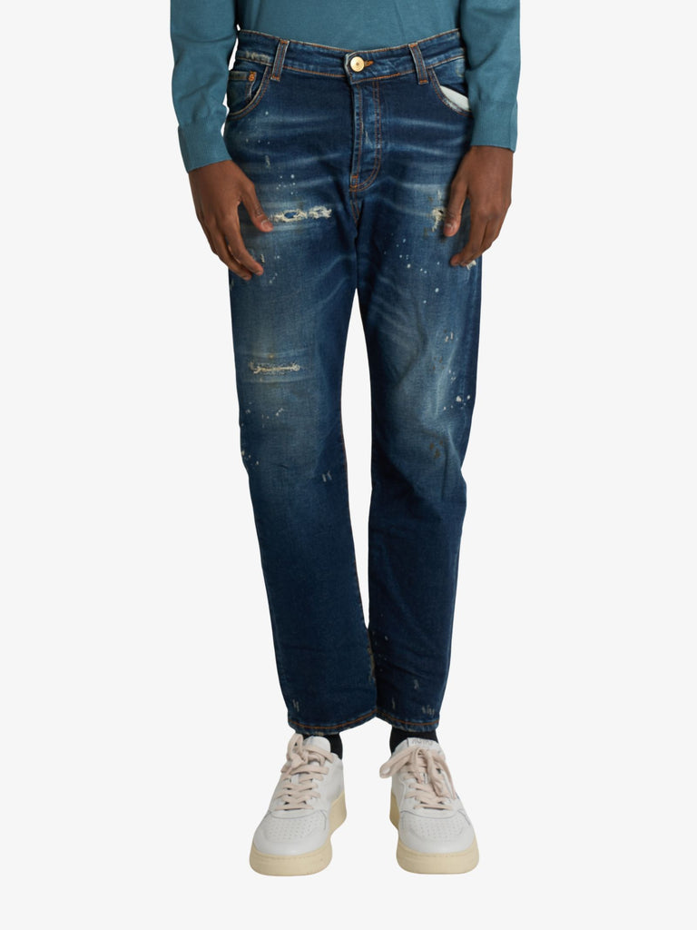 YES LONDON jeans boston xj3209 uomo denim cotone