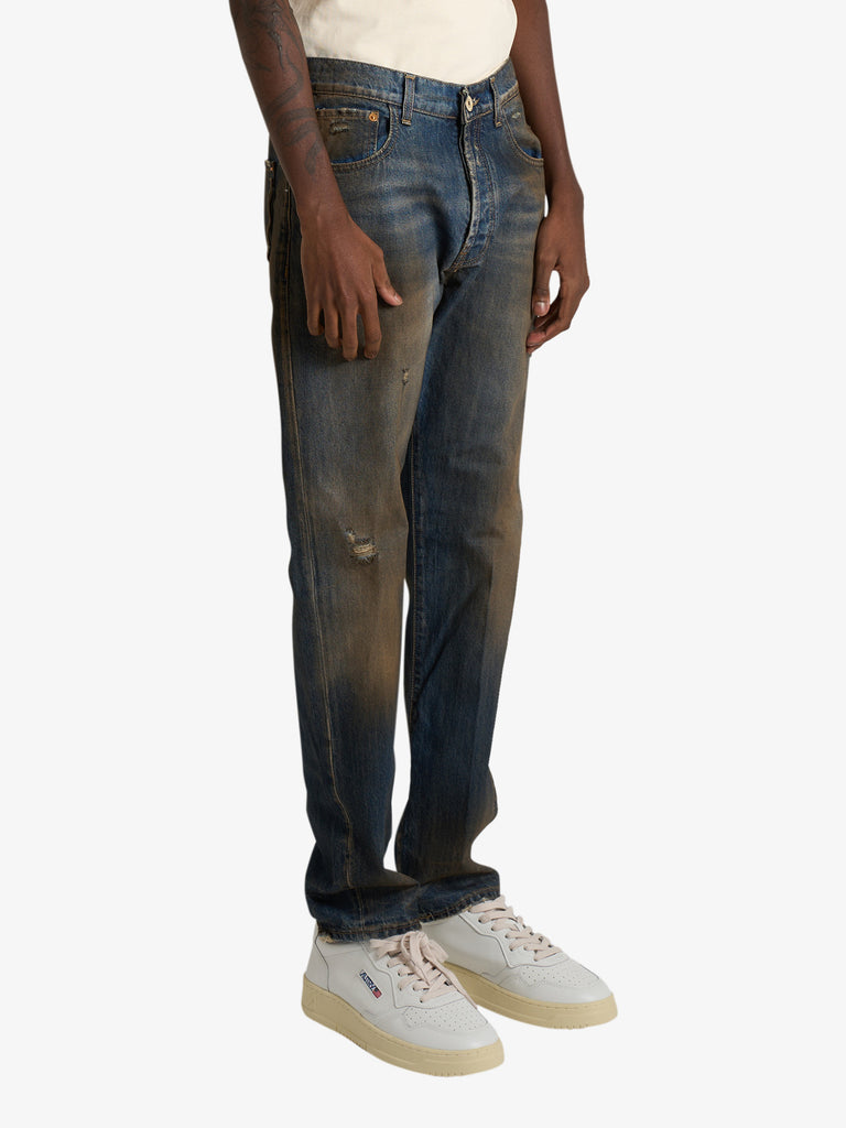 YES LONDON jeans xj3212 uomo denim cotone