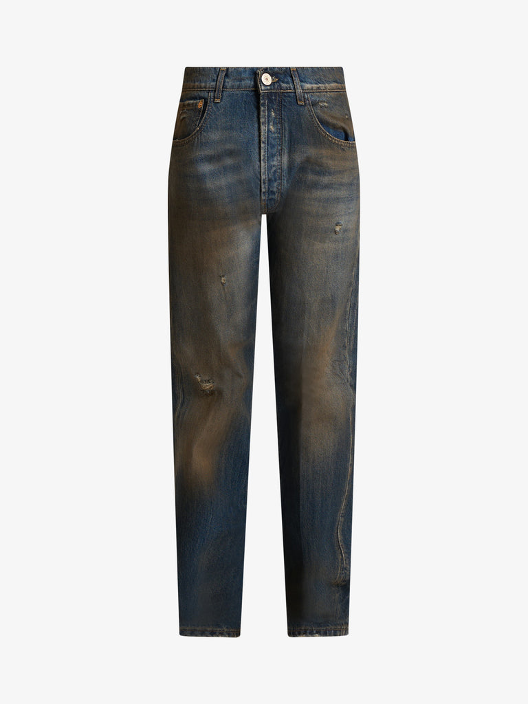 YES LONDON jeans xj3212 uomo denim cotone