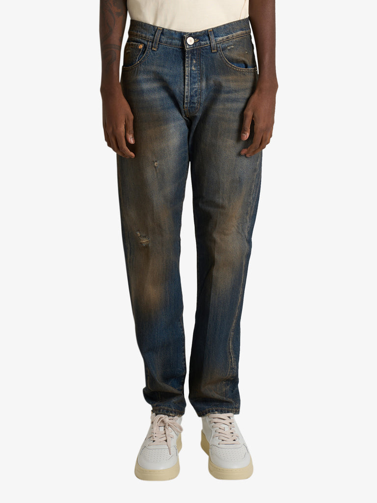 YES LONDON jeans xj3212 uomo denim cotone