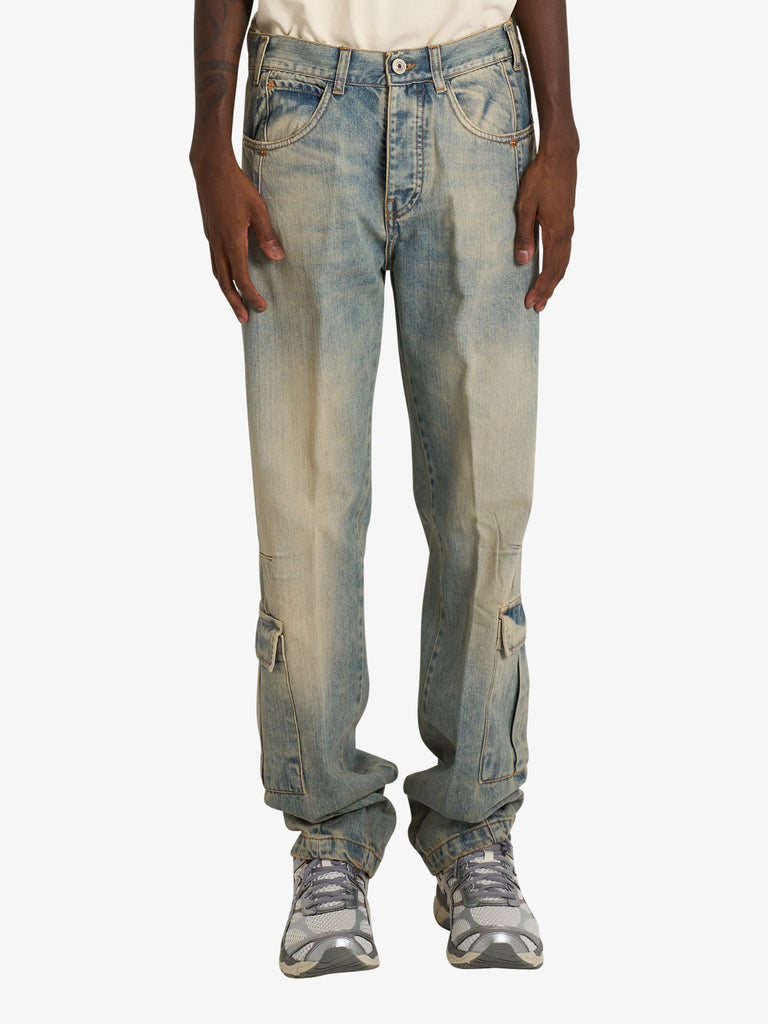 YES LONDON jeans xj3225 uomo denim cotone