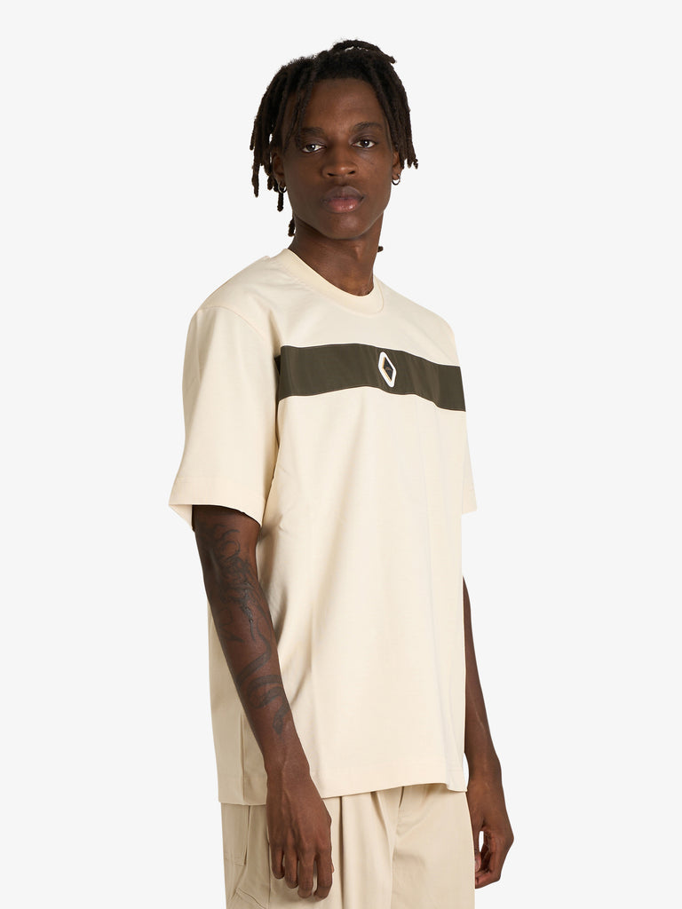 YES LONDON t-shirt xm4209 uomo beige cotone
