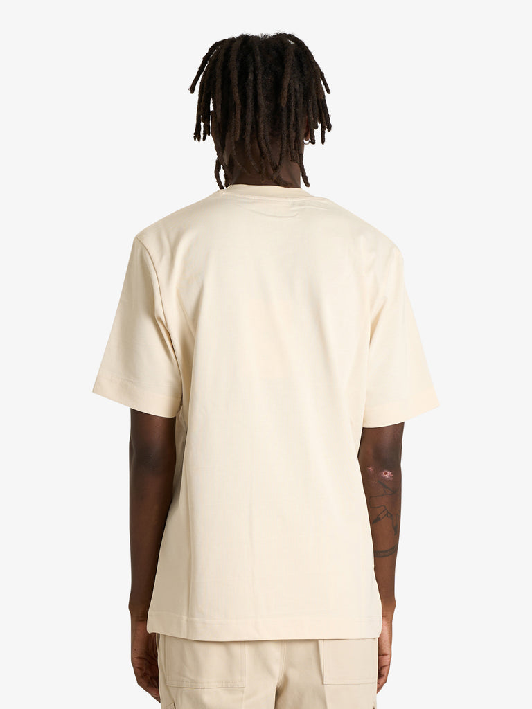 YES LONDON t-shirt xm4209 uomo beige cotone