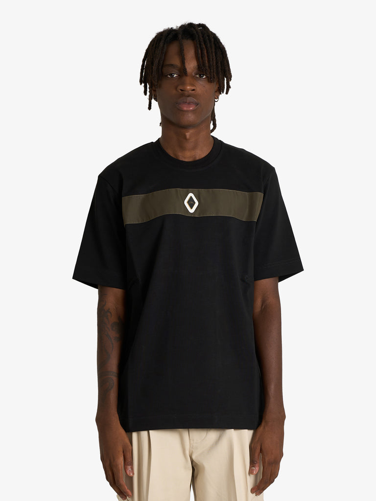 YES LONDON t-shirt xm4209 uomo nero cotone