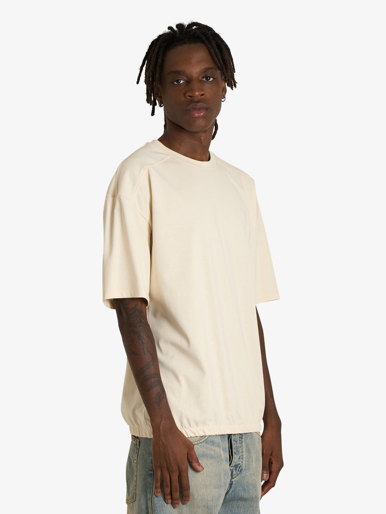 YES LONDON t-shirt xm4216 uomo beige cotone