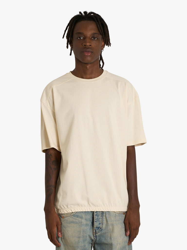 YES LONDON t-shirt xm4216 uomo beige cotone