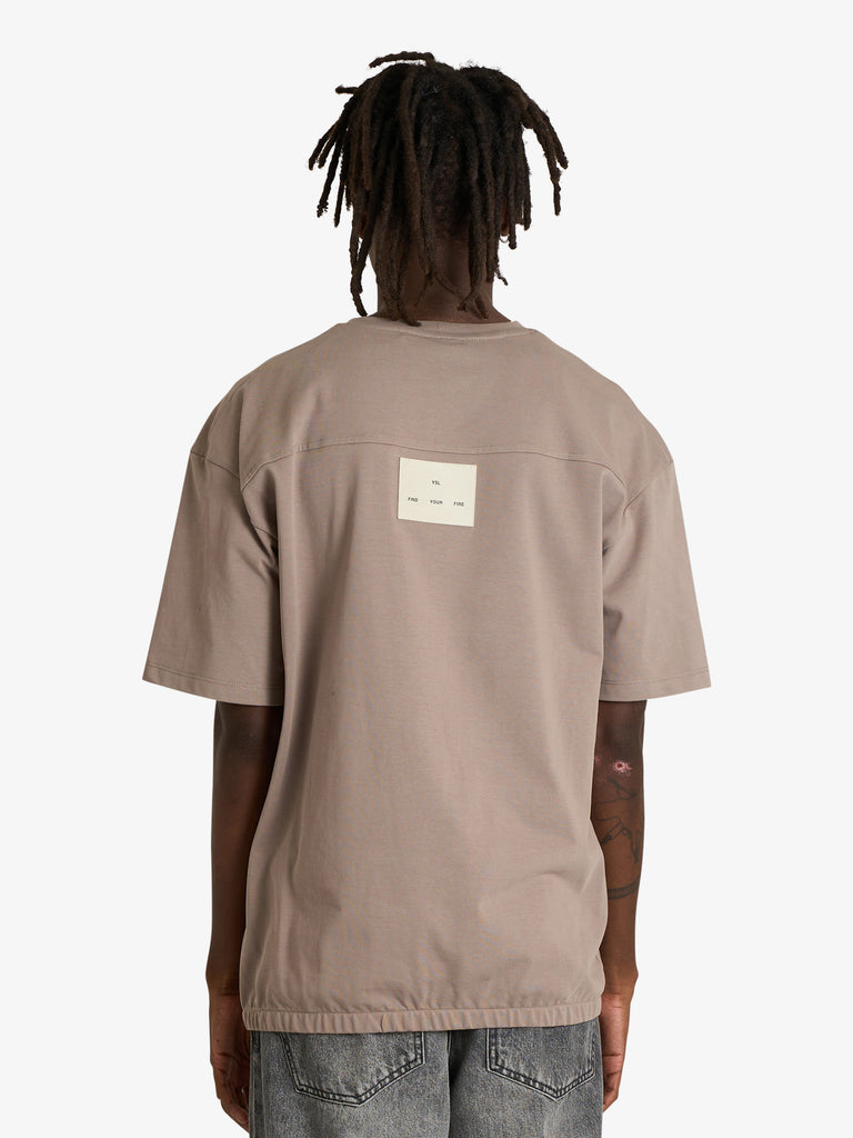 YES LONDON t-shirt xm4216 uomo marrone cotone