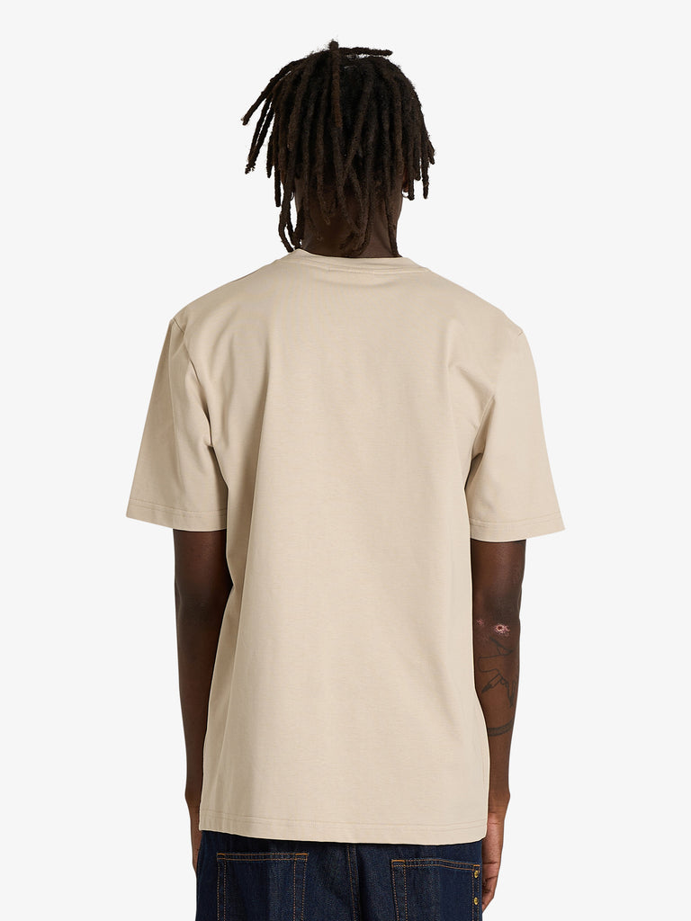 YES LONDON t-shirt xm4224 uomo beige cotone