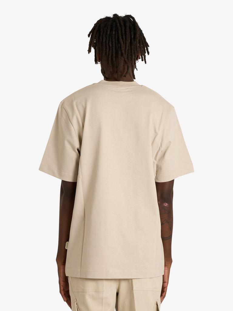 YES LONDON t-shirt xm4228 uomo beige cotone