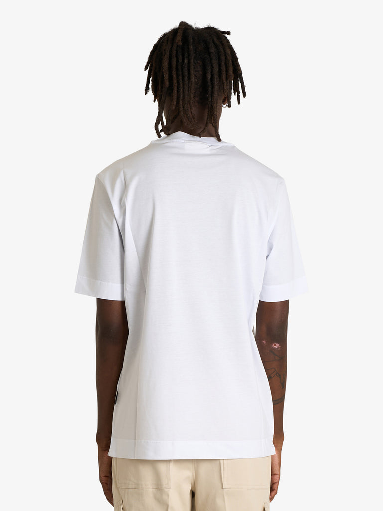 YES LONDON t-shirt xm4236 uomo bianco cotone