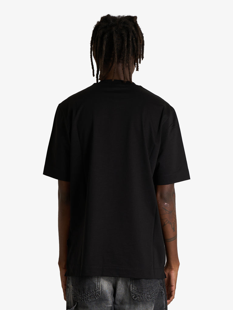 YES LONDON t-shirt xm4236 uomo nero cotone