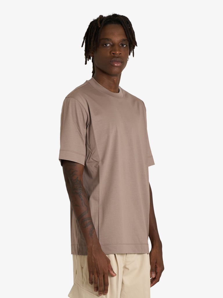 YES LONDON t-shirt xm4236 uomo marrone cotone