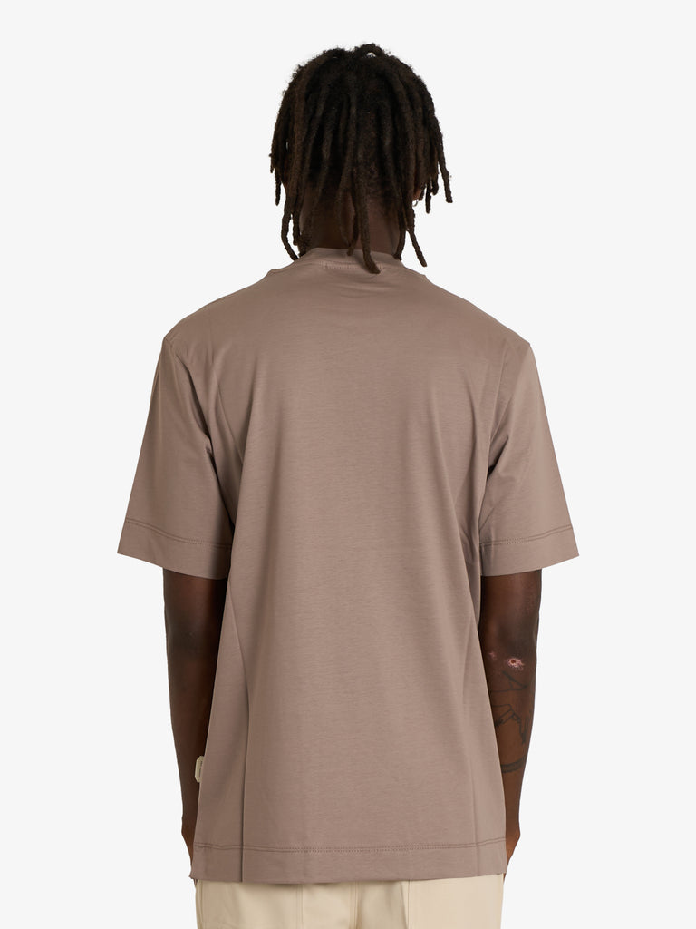 YES LONDON t-shirt xm4236 uomo marrone cotone