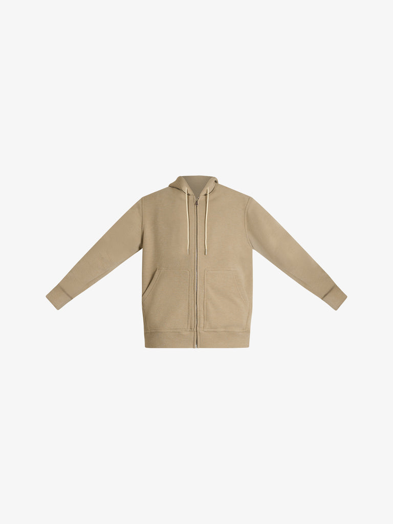 YES LONDON felpa con cappuccio xmf3968 uomo panna lana