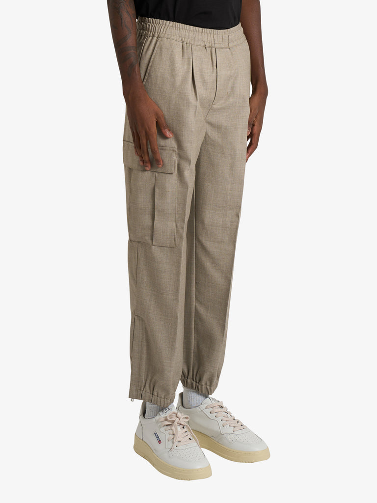 YES LONDON pantalone xp3328 uomo beige lana
