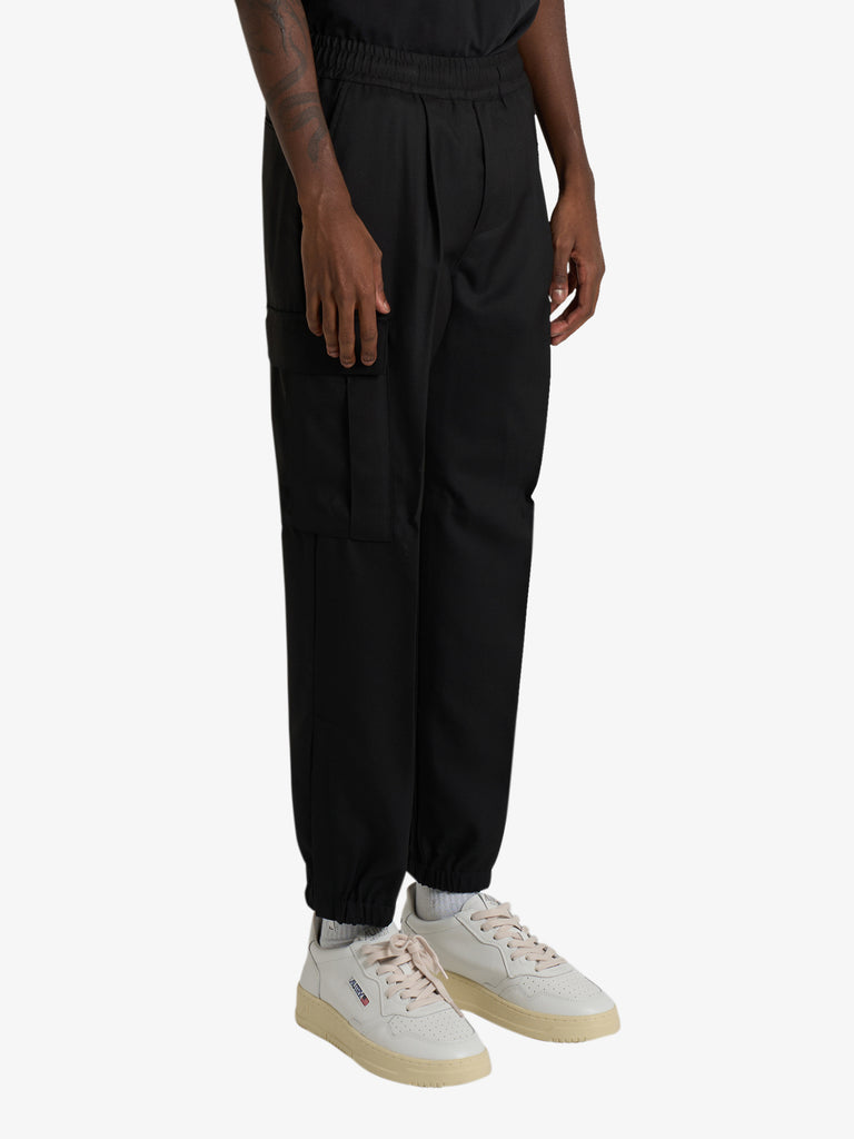 YES LONDON pantalone xp3328 uomo nero lana